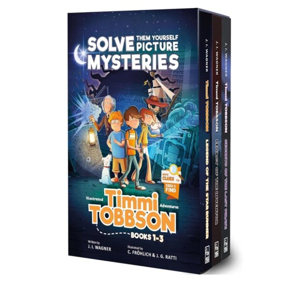 Timmi Tobbson Boxed Set: Solve-Them-Yourself Picture Mystery Adventures, NWT - Picture 1 of 6